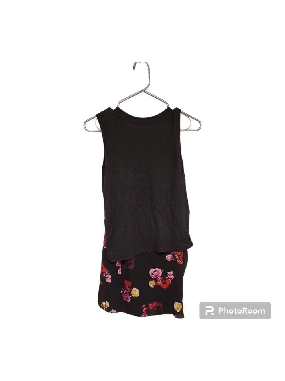 Thakoon Mock Layered Floral Sweater Vest XS Designer Knit Sleeveless Top